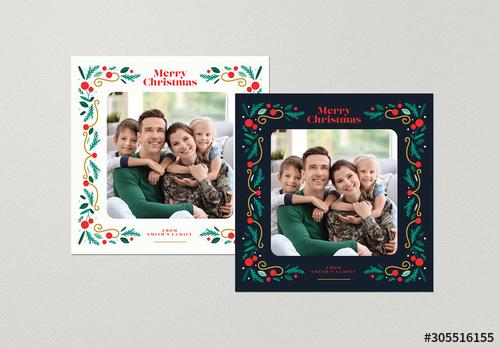 Christmas Photocard Social Media Layouts - 305516155 - 305516155