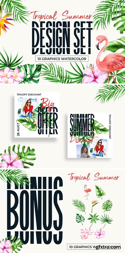 Tropical Summer Design Set