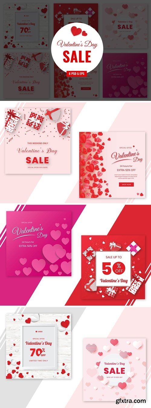 Valentines Sale Banner Template