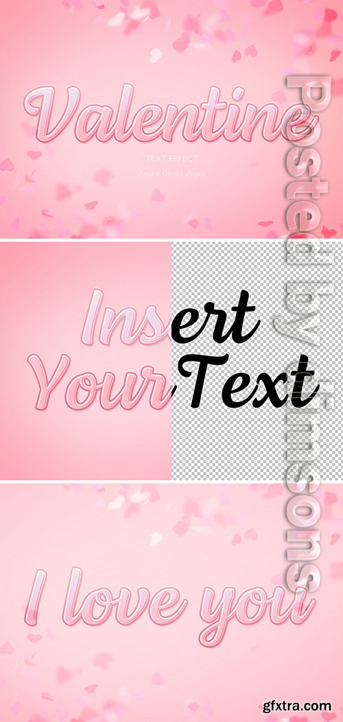 Valentine's Day Text Effect Mockup 313890372