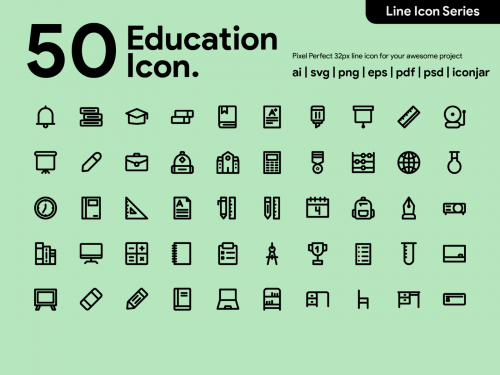 Kawaicon - 50 Education Line Icon - kawaicon-50-education-line-icon