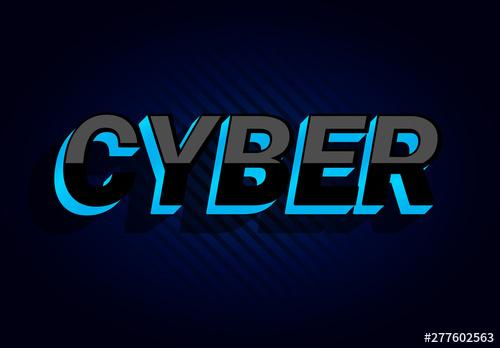 Dark Futuristic Cyber Text Effect - 277602563 - 277602563