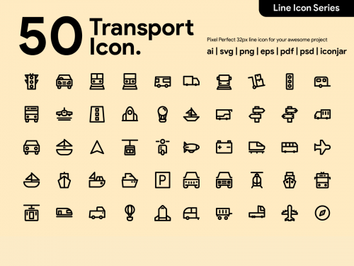 Kawaicon - 50 transportation Line Icon - kawaicon-50-transportation-line-icon