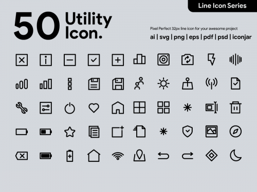 Kawaicon - 50 Utility Line Icon - kawaicon-50-utility-line-icon