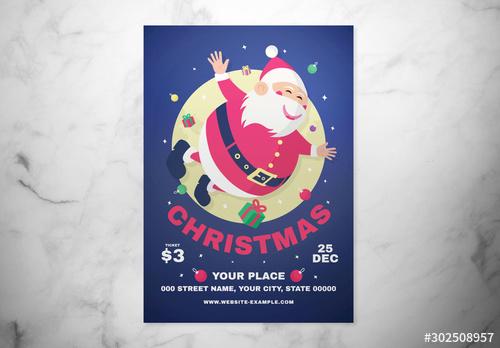 Christmas Event Graphic Flyer Layout - 302508957 - 302508957