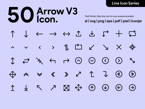 Kawaicon - Arrow Line Icon - kawaicon-arrow-line-icon