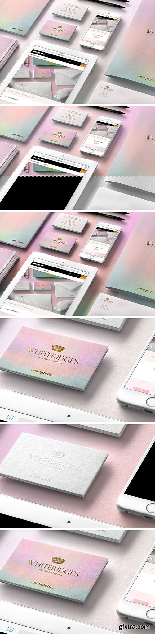 Luxury Gold-Embossed Corporate Stationery Mockup 10 130433161