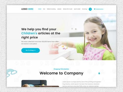 Kids store website - kids-store-website