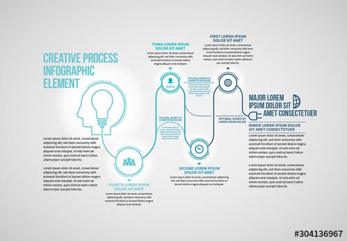 Creative Process Infographic - 304136967 - 304136967