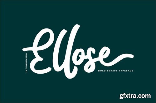 Ellose Bold script