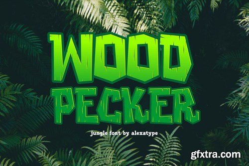 Woodpecker - Unique Jungle Font