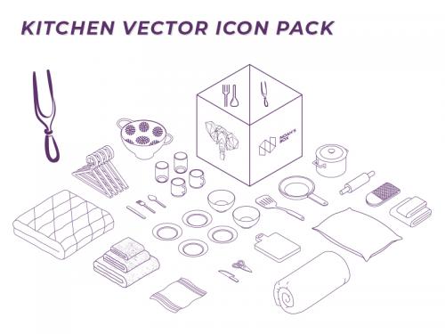 Kitchen vector icon pack - kitchen-vector-icon-pack