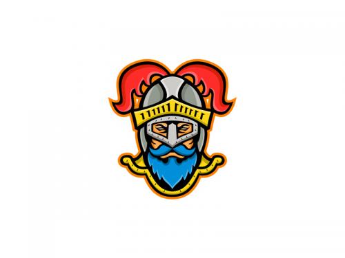Knight Head Front Mascot - knight-head-front-mascot