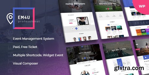 ThemeForest - Events WordPress Theme for Booking Tickets - EM4U v1.3.4 - 20846579