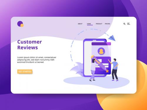 Landing Page Customer Reviews concept - landing-page-customer-reviews-concept-28f14d45-66a8-4452-9d12-38e30165d1c7