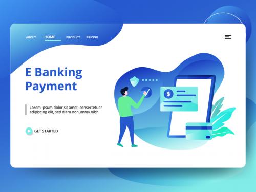 Landing Page E Banking Payment - landing-page-e-banking-payment