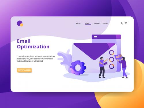 Landing Page Email Optimization concept - landing-page-email-optimization-concept