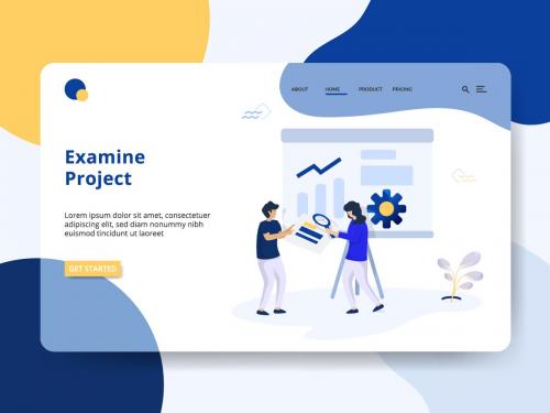 Landing Page Examine Project concept - landing-page-examine-project-concept