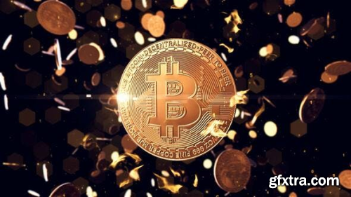 Videohive Bitcoin Logo Reveal 25055399