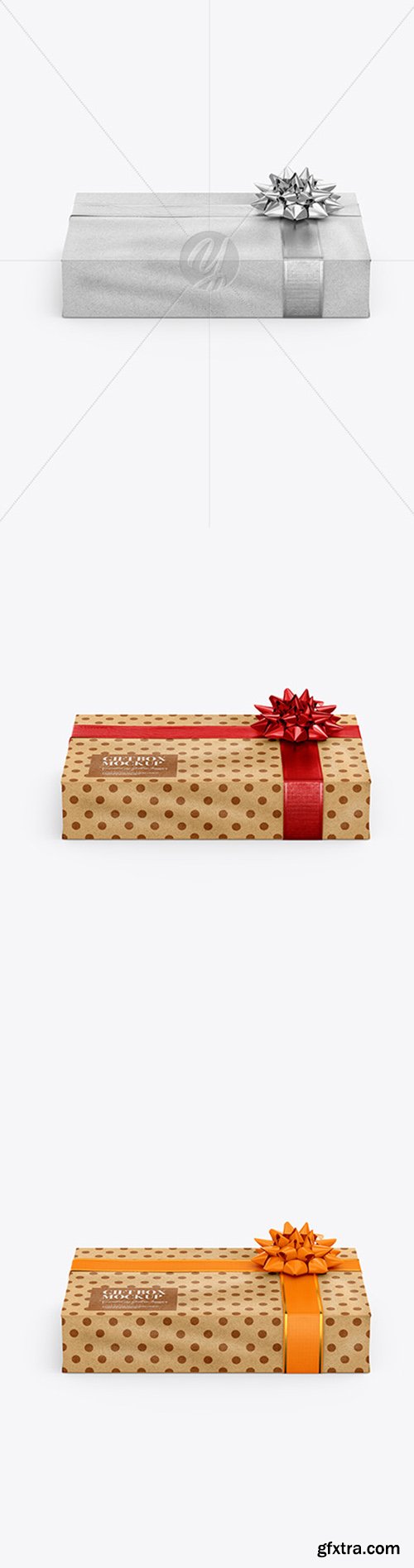 Kraft Gift Box Mockup 52300