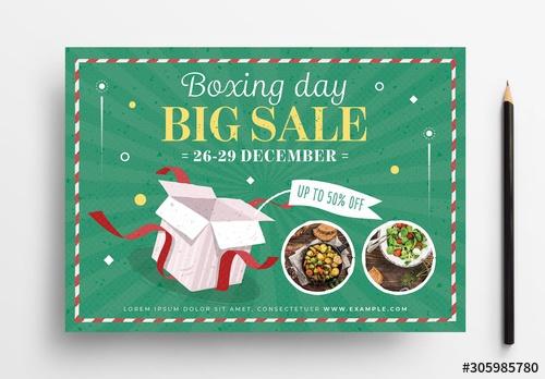 Boxing Day Sale Flyer Layout - 305985780 - 305985780