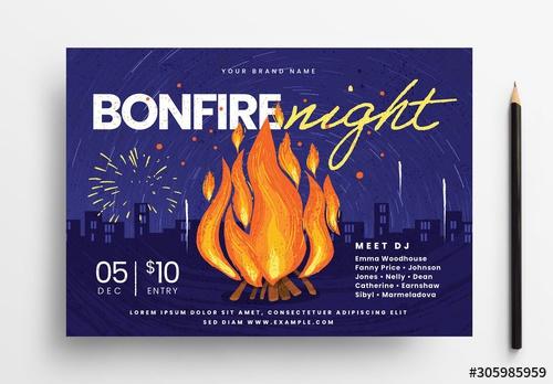 Bonfire Night Flyer Layout - 305985959 - 305985959