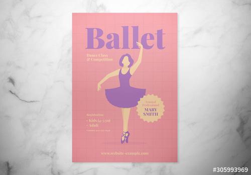 Ballet Event Flyer Layout - 305993969 - 305993969