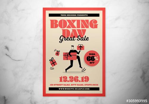 Boxing Day Event Flyer Layout - 305993995 - 305993995