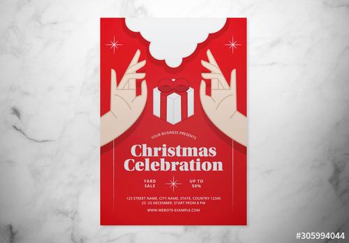 Christmas Event Flyer Layout - 305994044 - 305994044