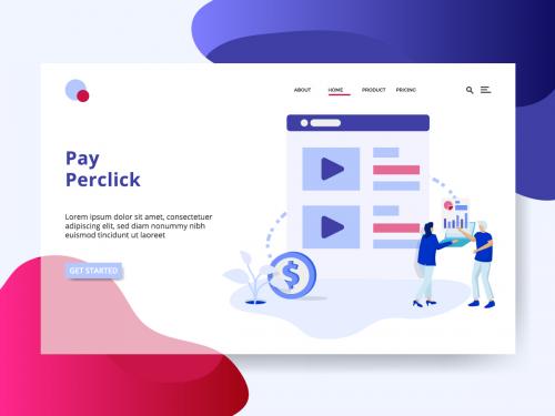 Landing Page Pay Per click concept - landing-page-pay-per-click-concept