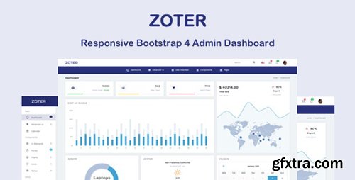 ThemeForest - Zoter v1.0 - Responsive Admin Dashboard Template - 23116605