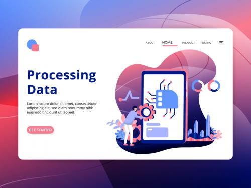 Landing page processing data - landing-page-processing-data