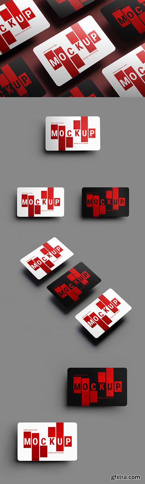 5 Gift/Bank Card Mockup Layouts 199022290