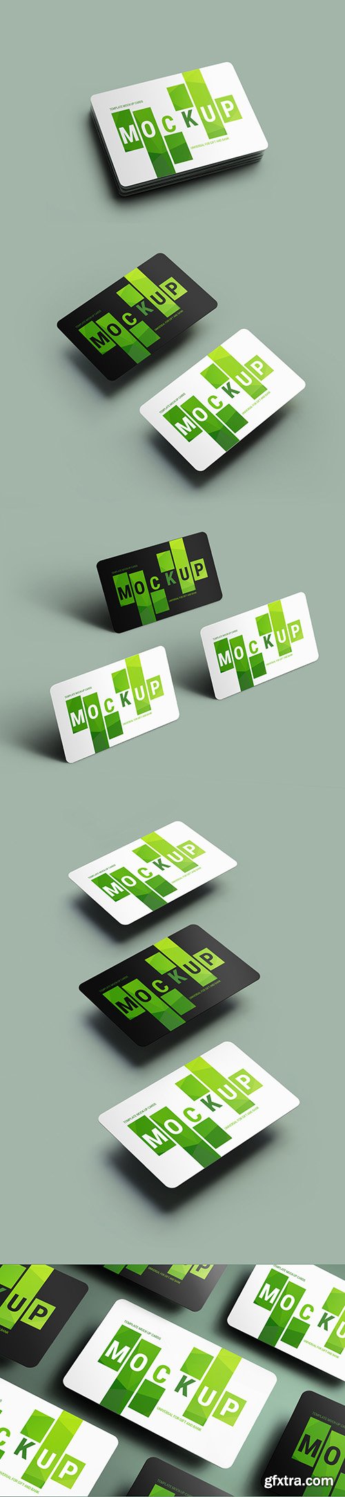 5 Gift/Bank Card Mockup Layouts 199022615