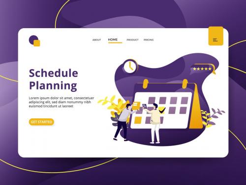 Landing page Schedule Planning - landing-page-schedule-planning