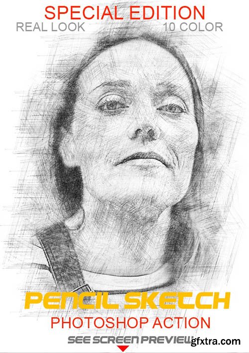 Graphicriver - Pencil Sketch Photoshop Action 25395976