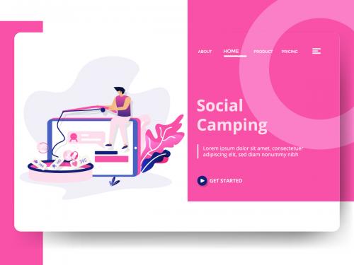 Landing Page Social Camping - landing-page-social-camping