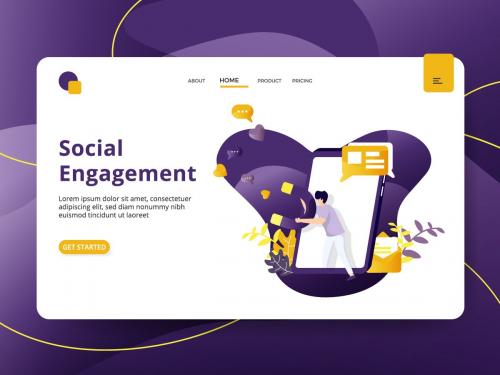 Landing page Social Engagement - landing-page-social-engagement