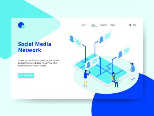 Landing Page Social Media Network concept - landing-page-social-media-network-concept-953e6fbb-042d-4653-bf44-453e28cd1a81