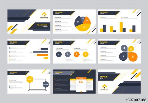 Yellow and Grey Presentation Layout - 307007168 - 307007168