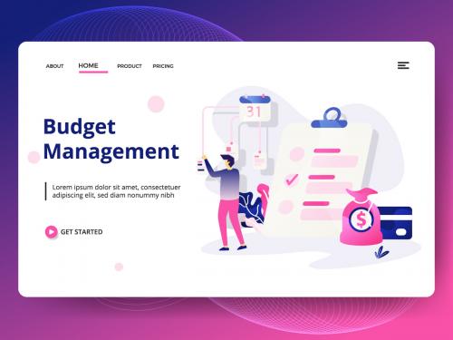 Landing page template of Budget Management - landing-page-template-of-budget-management