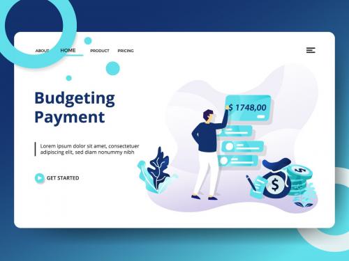 Landing page template of Budgeting Payment - landing-page-template-of-budgeting-payment