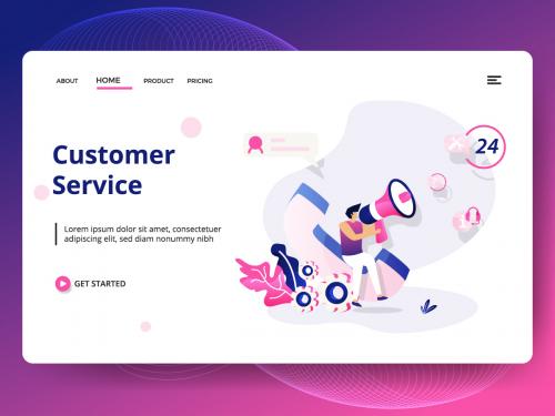 Landing page template of Customer Service - landing-page-template-of-customer-service