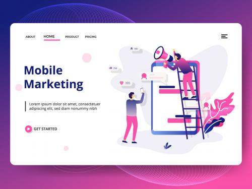 Landing page template of Mobile Marketing - landing-page-template-of-mobile-marketing