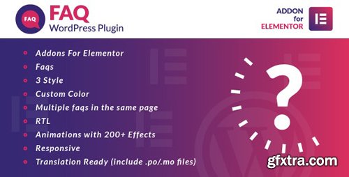 CodeCanyon - Faq for Elementor WordPress Plugin v1.0 - 25454053