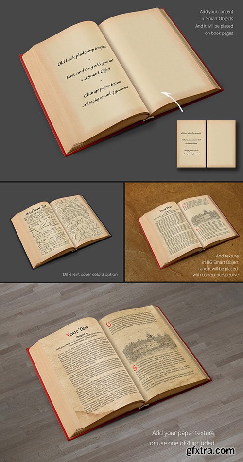 Ancient Book Mockup Layout 211294776