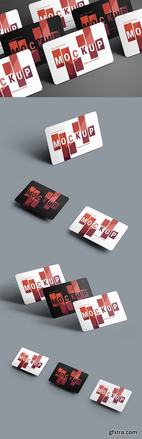 5 Gift/Bank Card Mockup Layouts 199023321