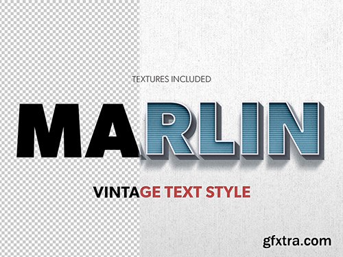 Vinatge 3D Striped Text Effect 293843488