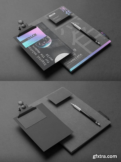 Blck Branding PSD Mockup