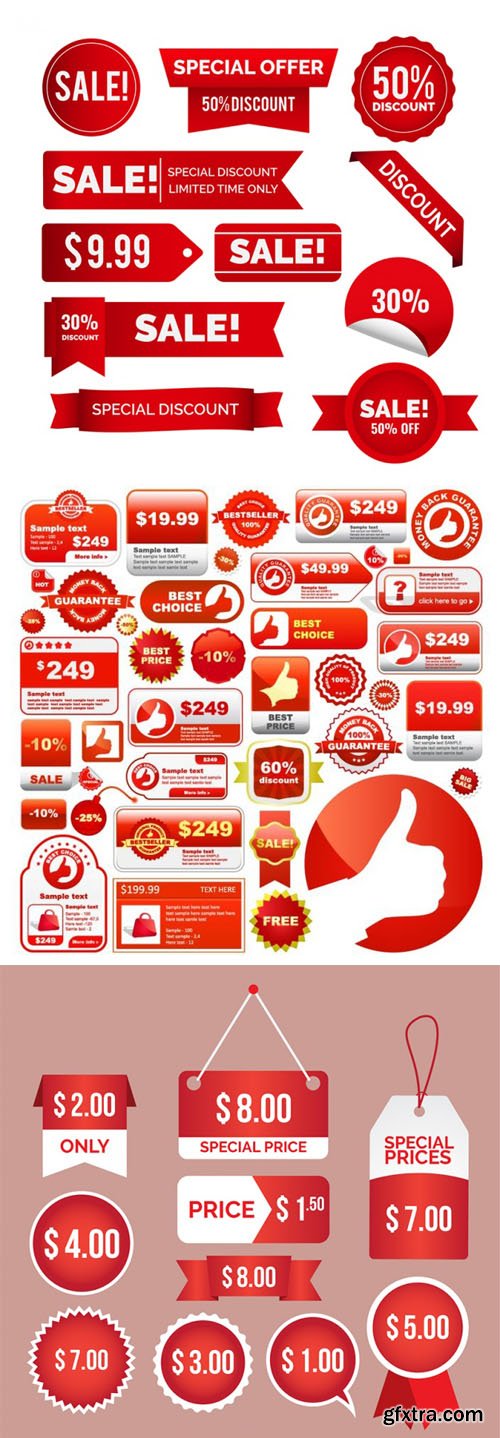 Sales Elements Big Collection in Vector